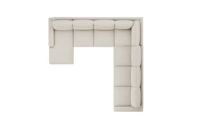 Edgewater Elite Ivory Large Left Chaise Sectional
