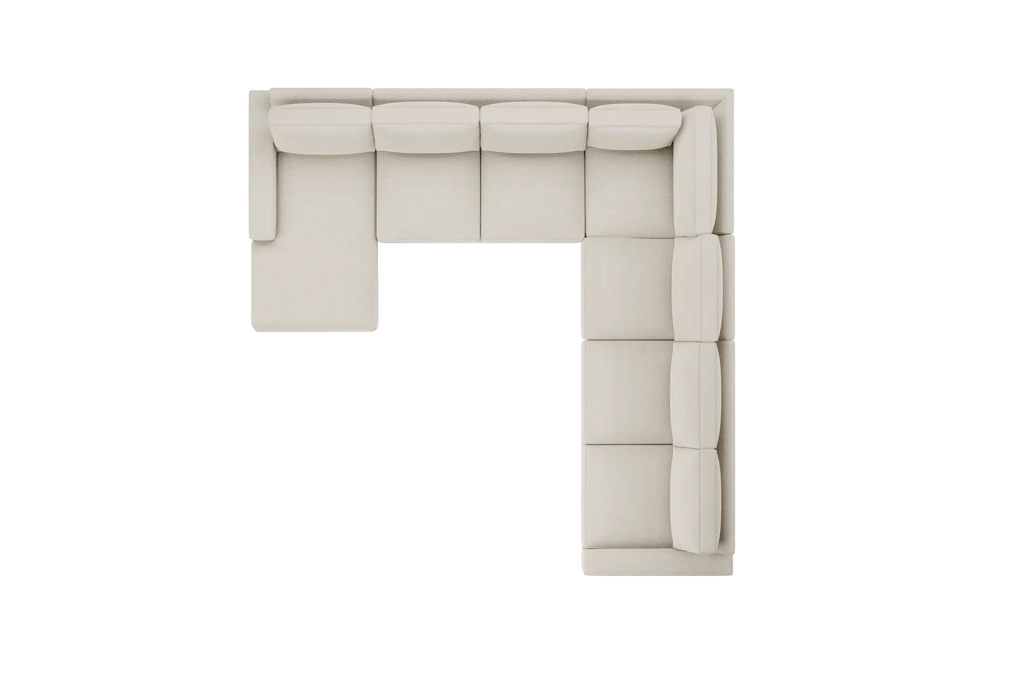 Edgewater Elite Ivory Large Left Chaise Sectional