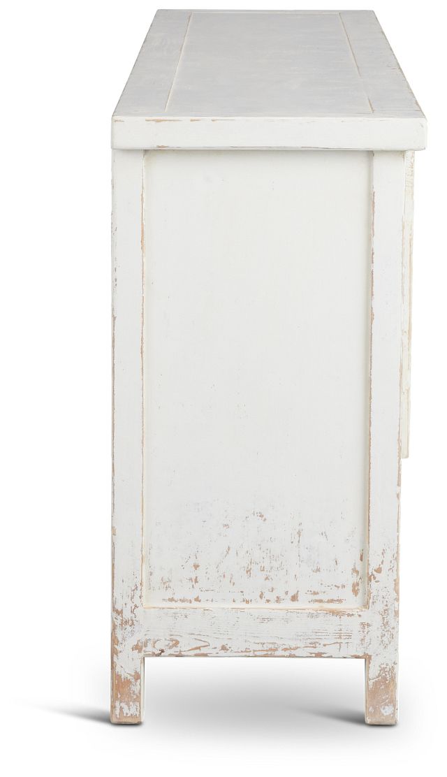 Theo White Four-door Cabinet