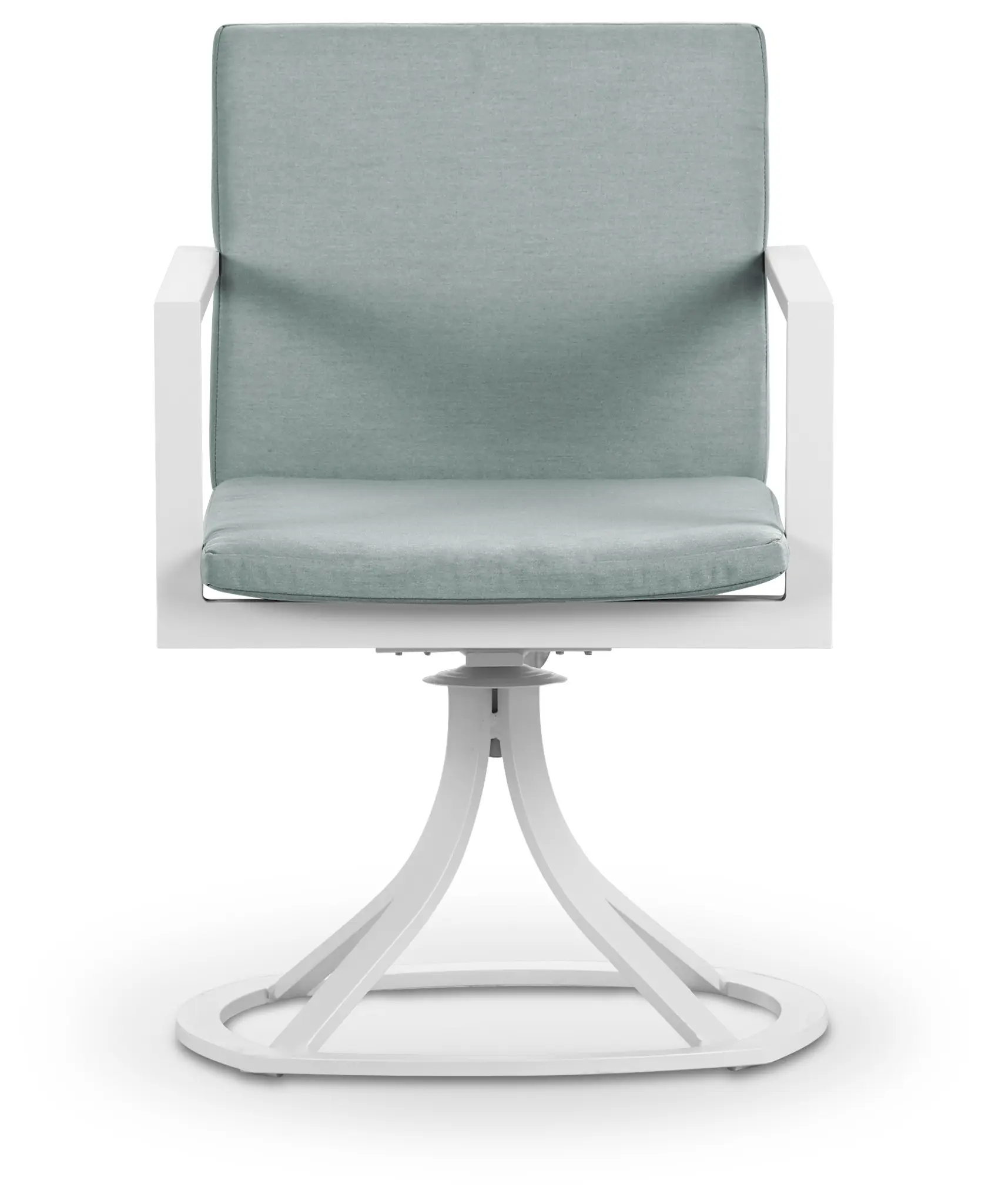 Linear White Teal Swivel Chair Linear White Teal Swivel Chair