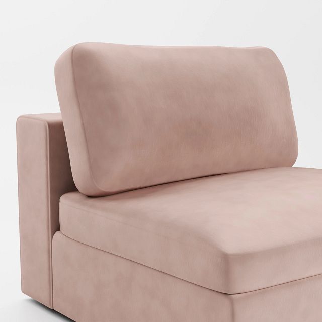 Destin Joya Light Pink Velvet Swivel Chair