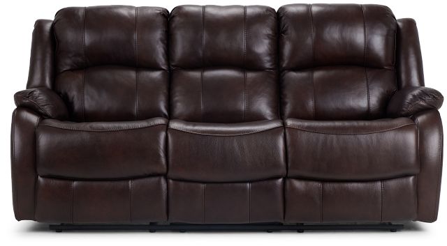 Dalton Medium Brown Lthr Vinyl Reclining Sofa Living Room Sofas City Furniture Dalton Medium Brown Lthr Vinyl, Lacrosse Leather Reclining Sofa
