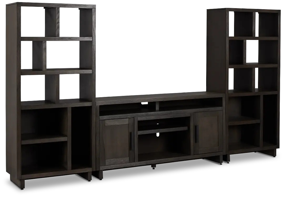 Richmond Gray 64" Open Pier Entertainment Wall Richmond Gray 64" Open Pier Entertainment Wall