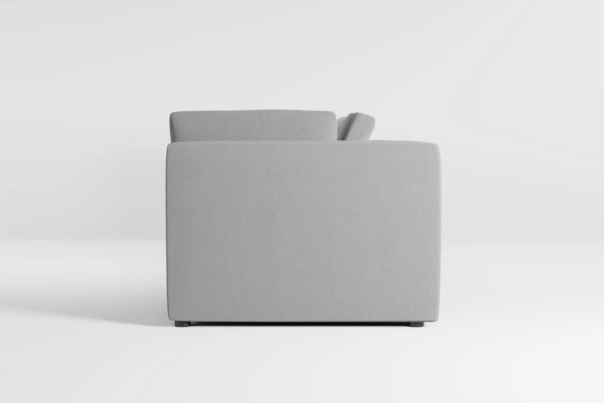 Destin Revenue Gray Fabric 3-piece Modular Sofa