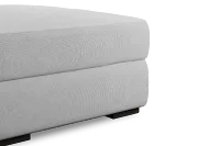 Edgewater Suave White Ottoman