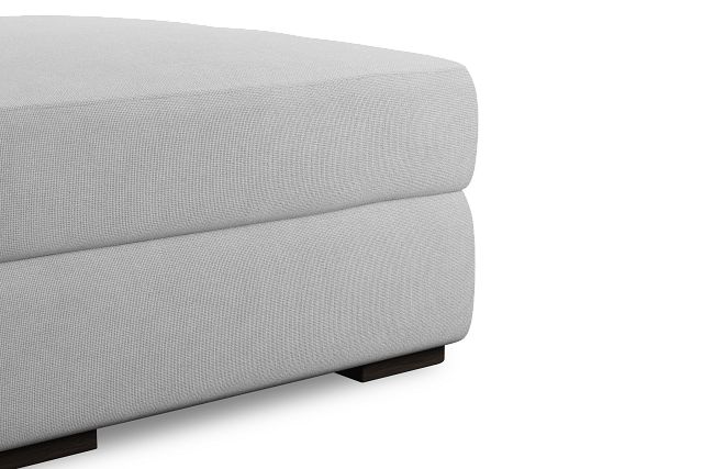 Edgewater Suave White Ottoman