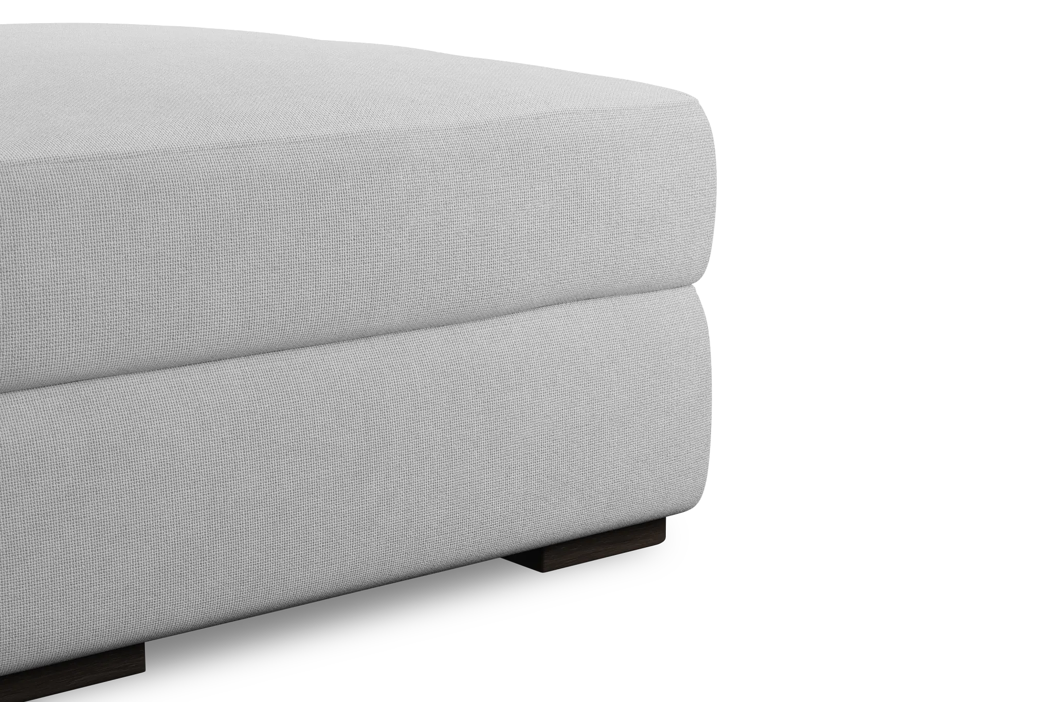 Edgewater Suave White Ottoman Edgewater Suave White Ottoman
