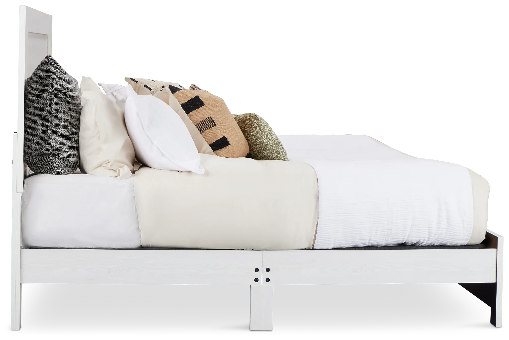 Ollie White Panel Bed