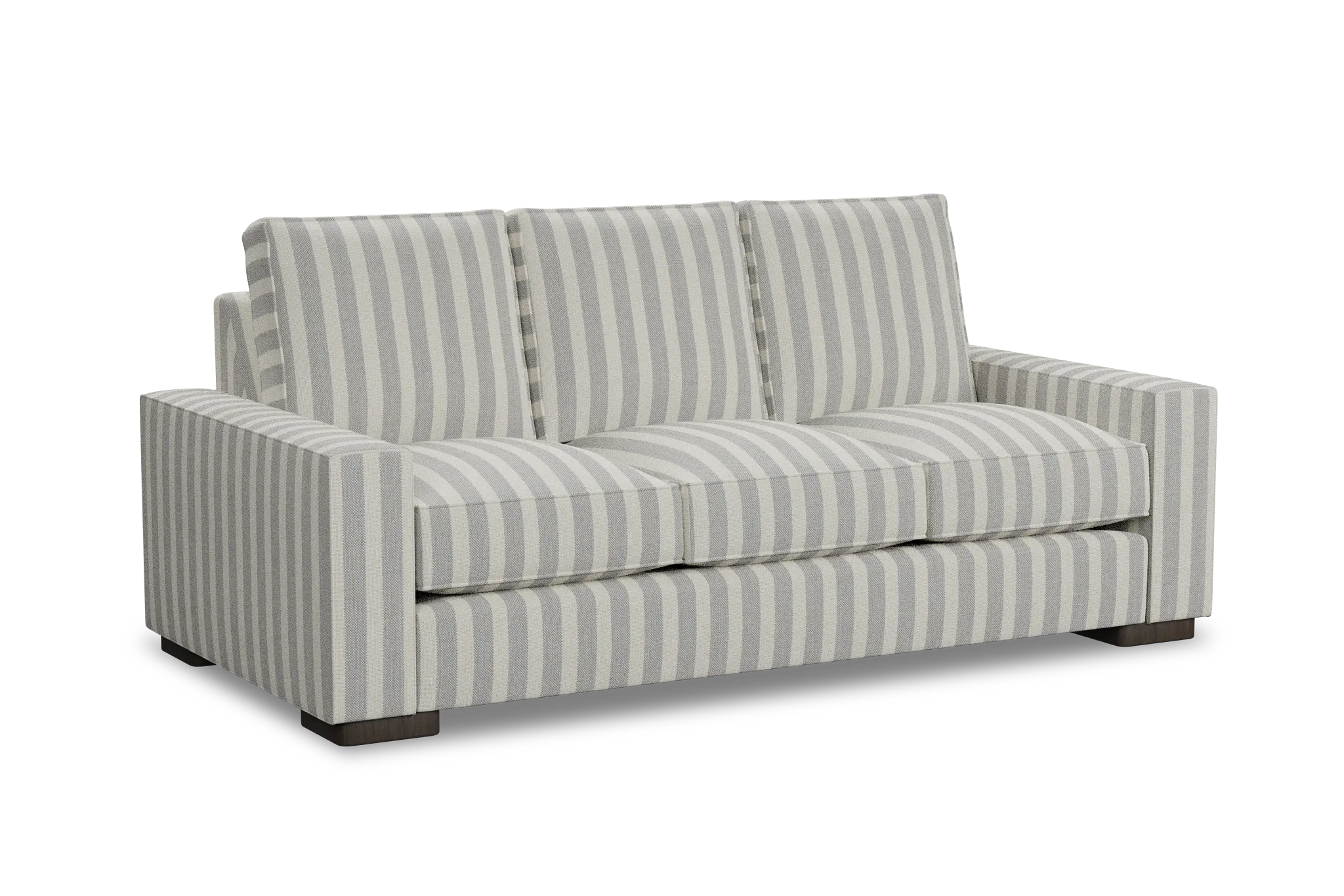 Edgewater Sea Lane Light Gray 84" Sofa W/ 3 Cushions