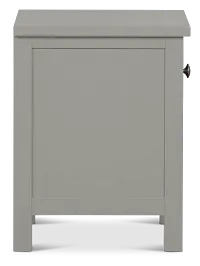 Charleston Gray 1-drawer Nightstand