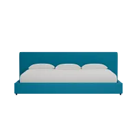 Grayton Joya Teal 44" Upholstered Platform Bed
