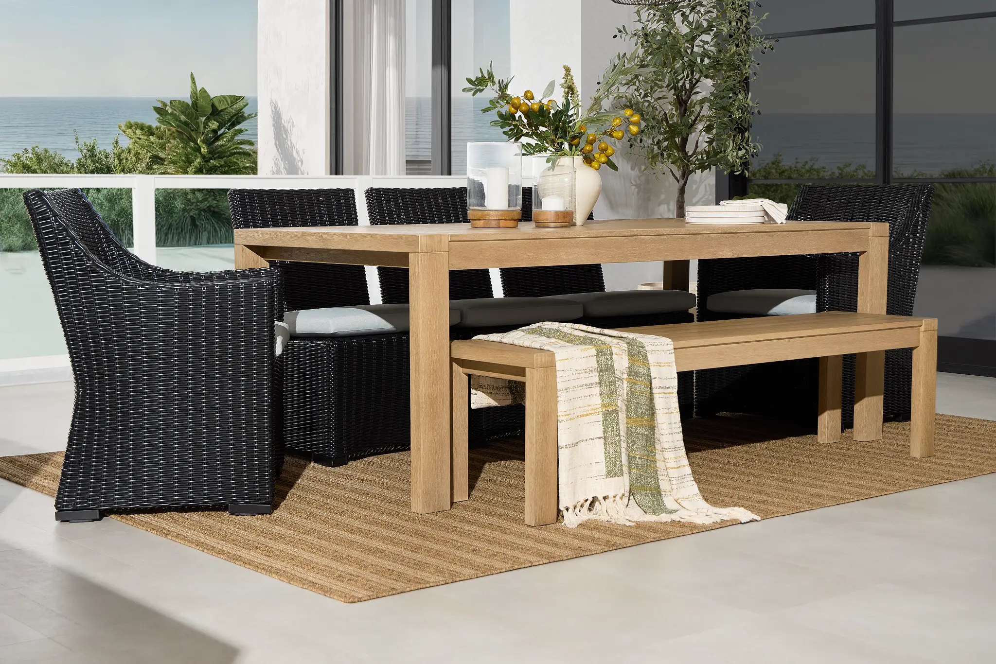 Montecito Mid Tone Dining Bench Montecito Mid Tone Dining Bench