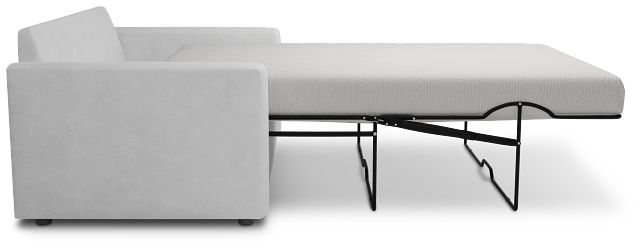 Siesta Peyton White Fabric Memory Foam Sleeper
