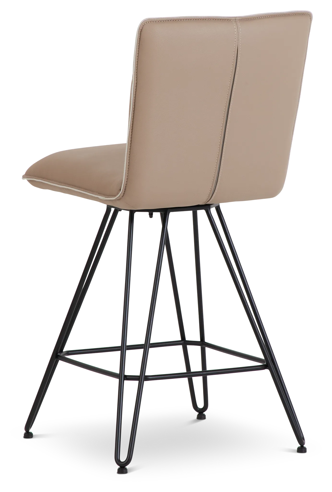 Demi Taupeswivel 24" Upholstered Barstool