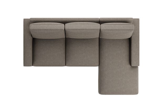 Edgewater Elite Brown Right Chaise Sectional