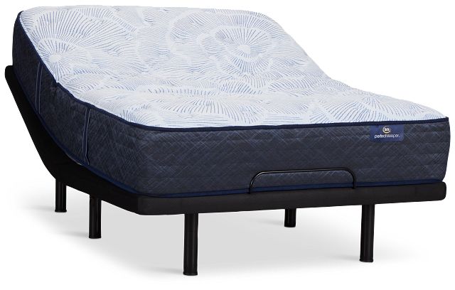 Serta Perfect Sleeper Blue Lagoon Nights Plush Elite Adjustable Mattress Set