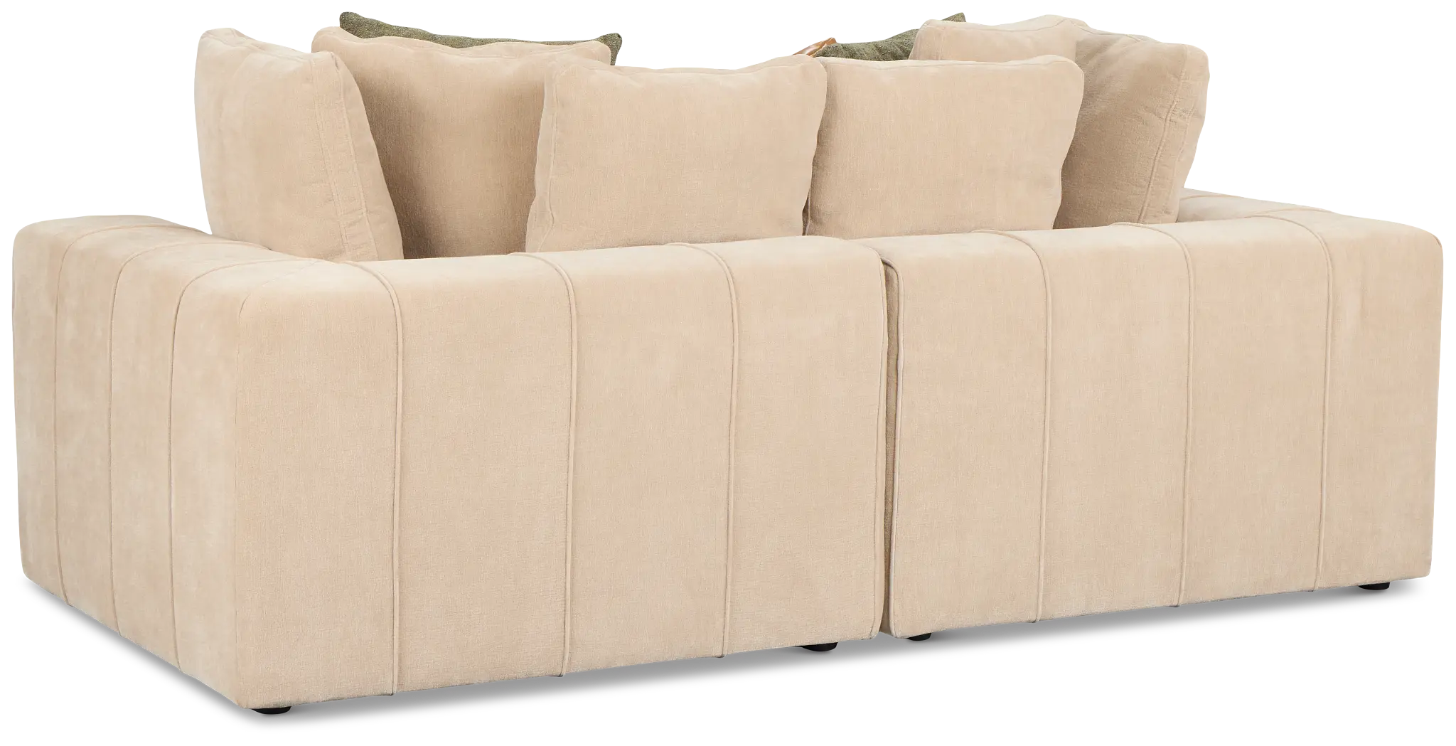 Cruz Light Beige Fabric 2-piece Modular Sofa Cruz Light Beige Fabric 2-piece Modular Sofa