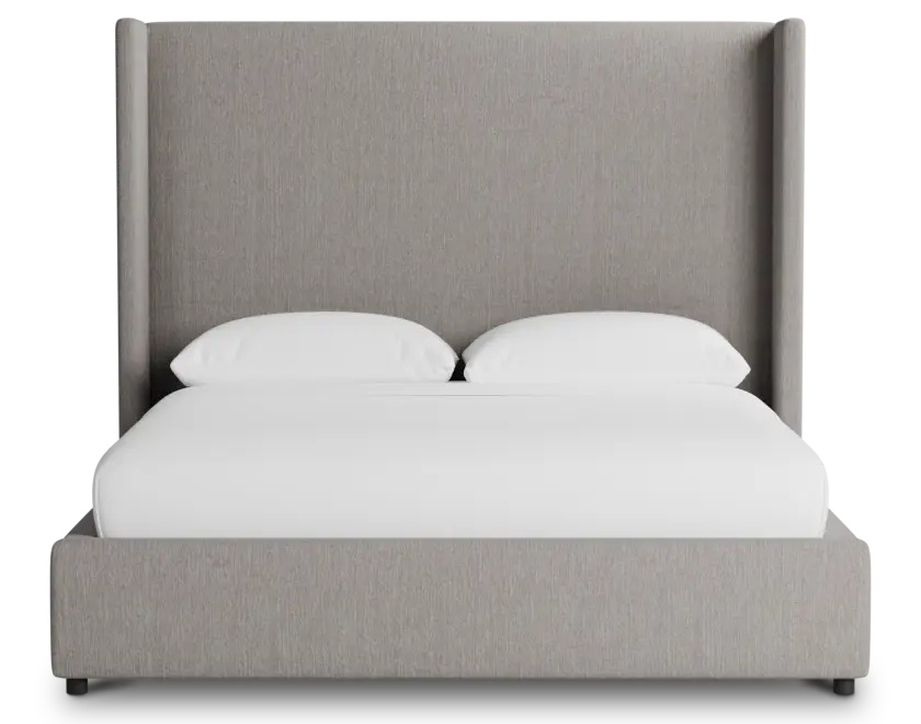 Captiva Peyton Gray 60" Upholstered Shelter Bed Captiva Peyton Gray 60" Upholstered Shelter Bed