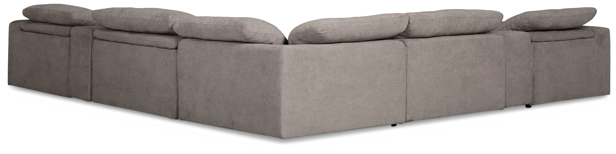 Drift Dark Gray Fabric Large Triple Power Reclining Two-arm Sectional Drift Dark Gray Fabric Large Triple Power Reclining Two-arm Sectional