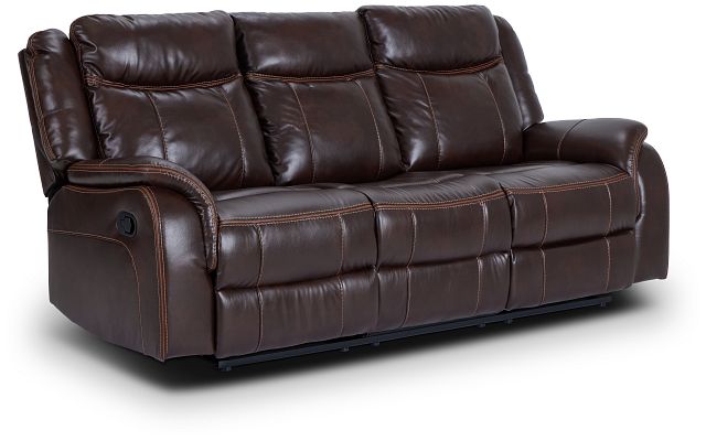 Lowe Dark Brown Micro Reclining Sofa (1)