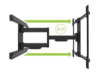 Kanto Pmx800 Mount 55"-120" Black Full Motion Tv Wall Mount