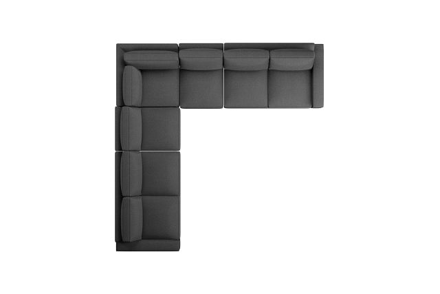 Edgewater Delray Dark Gray Large Two-arm Sectional (6)
