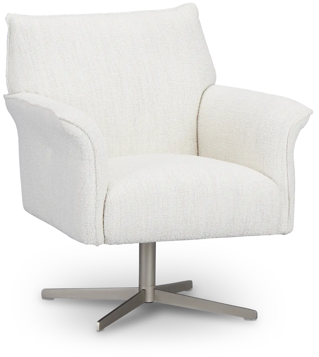 Imani White Fabric Swivel Accent Chair Imani White Fabric Swivel Accent Chair