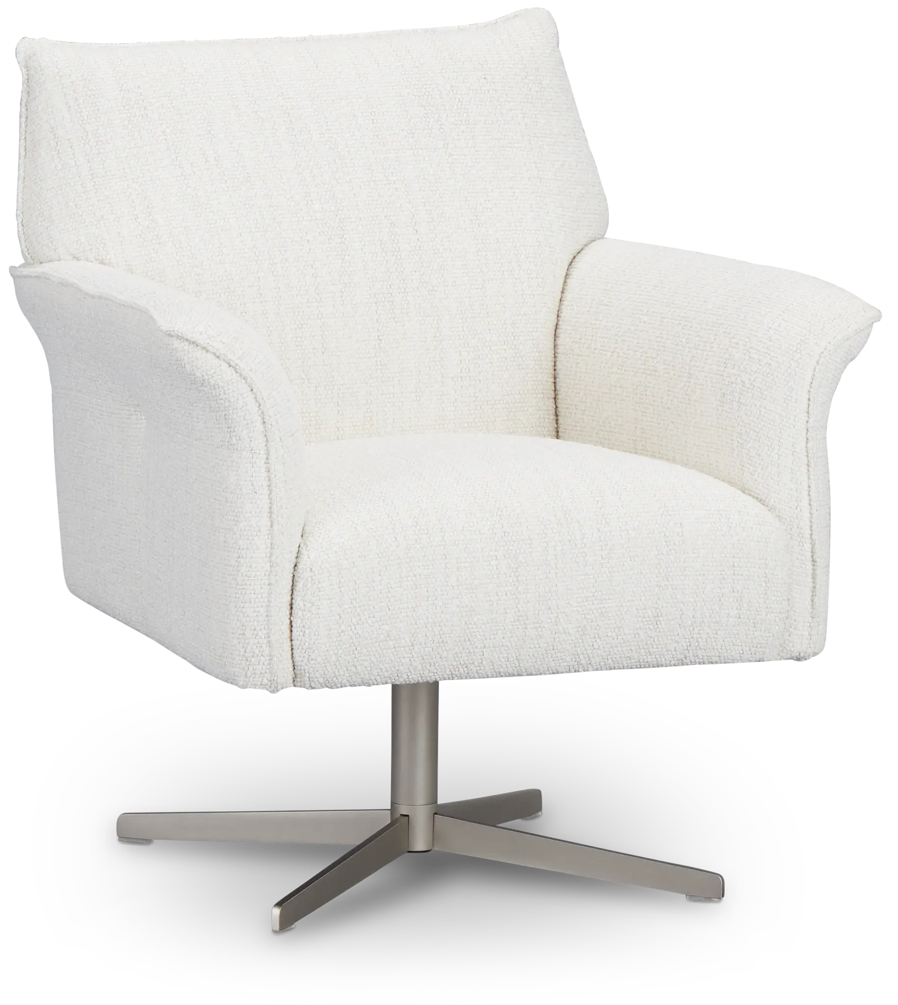 Imani White Fabric Swivel Accent Chair Imani White Fabric Swivel Accent Chair