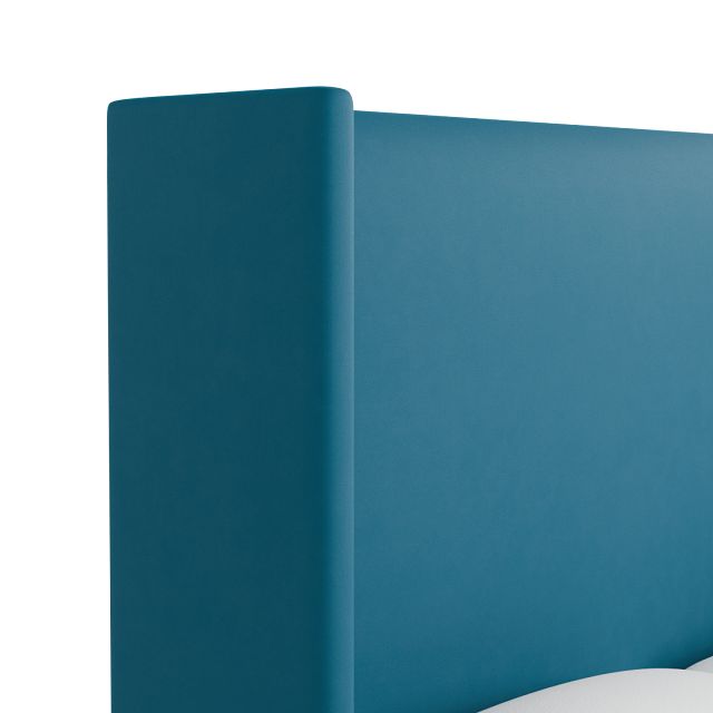 Captiva Joya Teal 60" Upholstered Shelter Bed