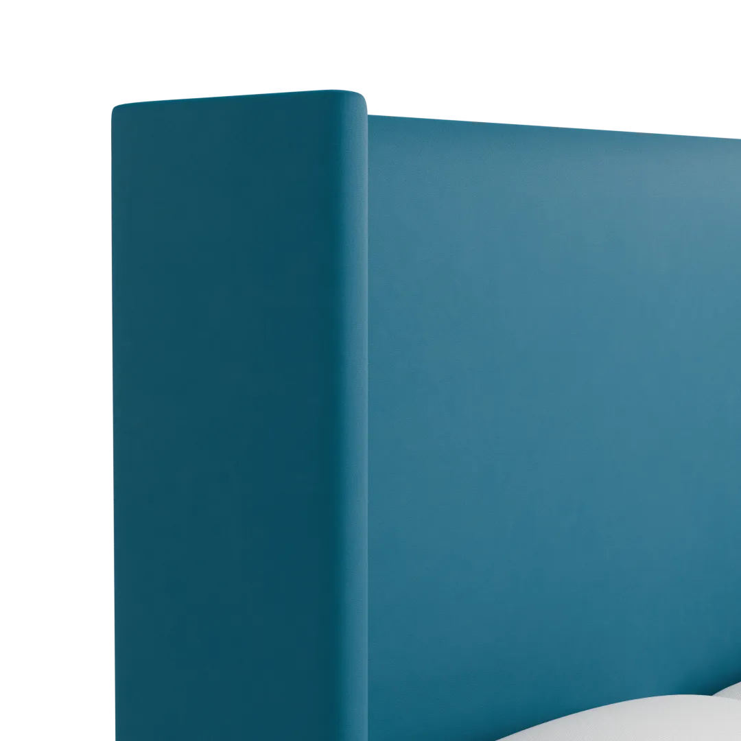 Captiva Joya Teal 60" Upholstered Shelter Bed