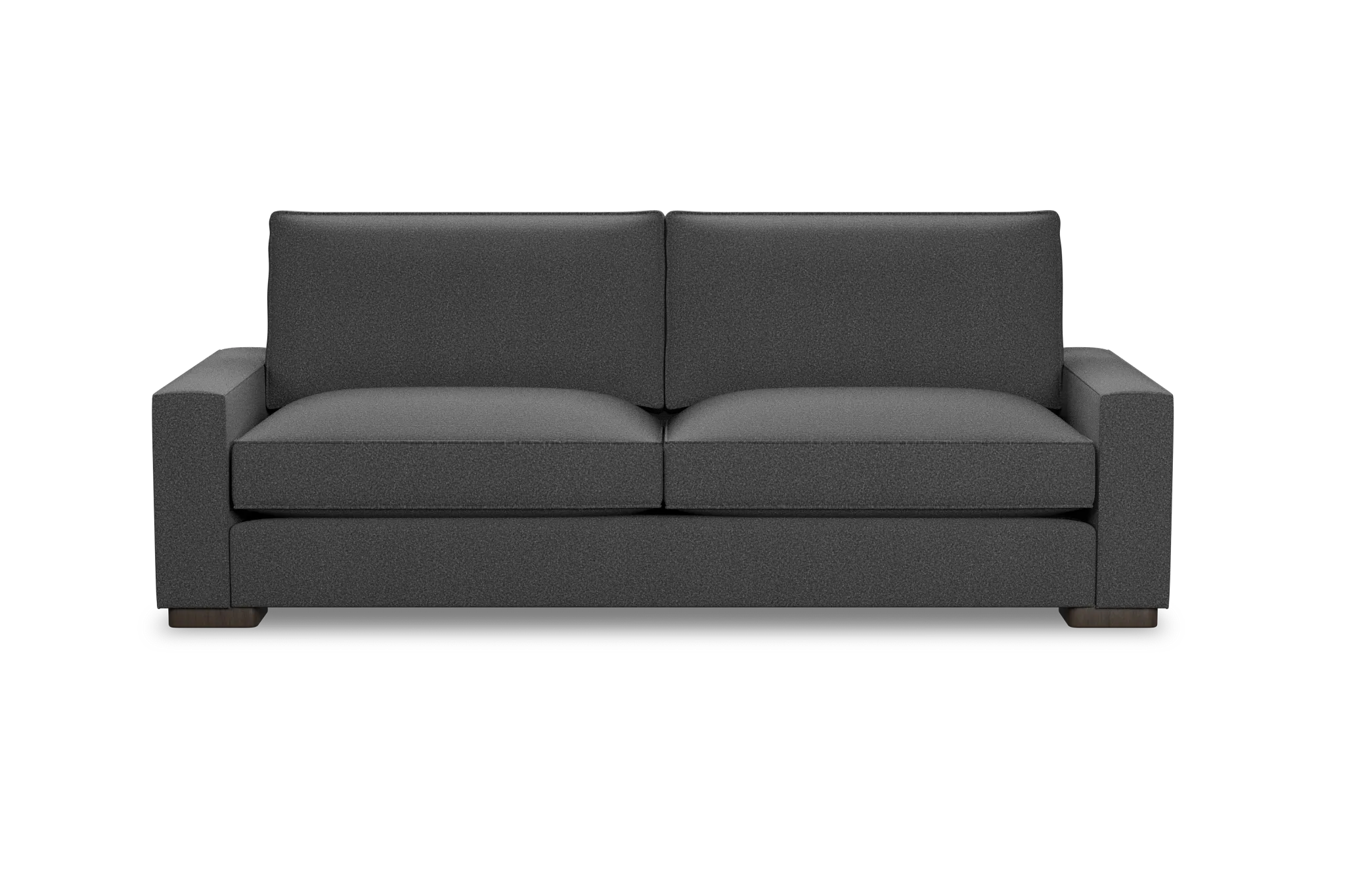Edgewater Delray Dark Gray 96" Sofa W/ 2 Cushions