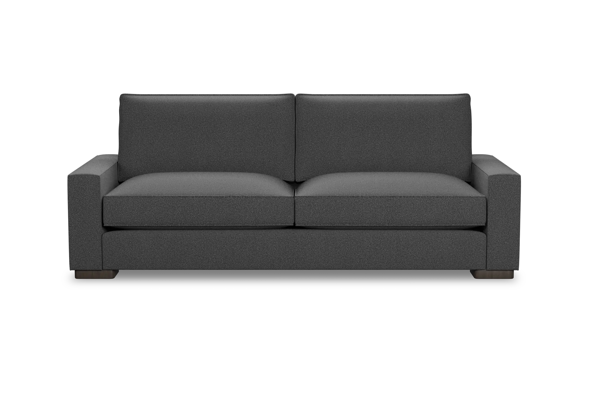 Edgewater Delray Dark Gray 96" Sofa W/ 2 Cushions Edgewater Delray Dark Gray 96" Sofa W/ 2 Cushions