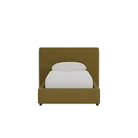Grayton Peyton White 44" Upholstered Platform Bed