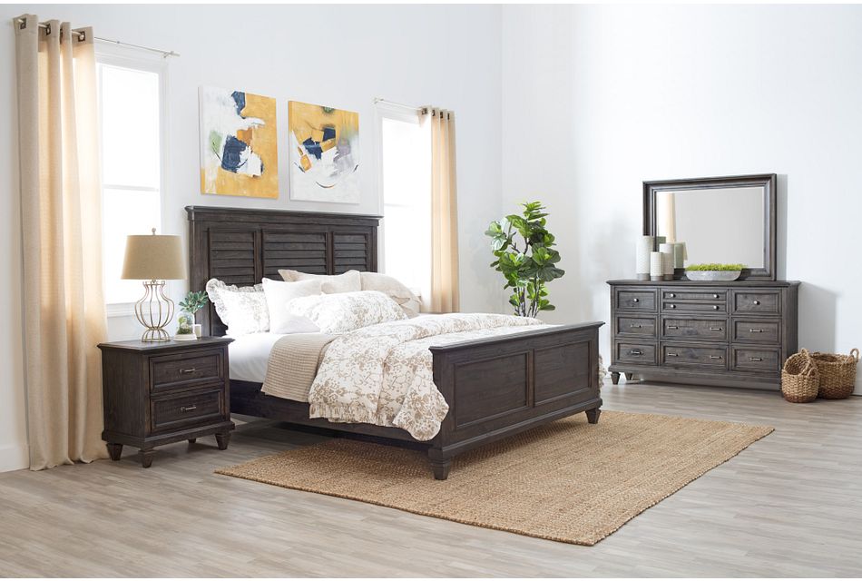 Sonoma Dark Tone Panel Bedroom