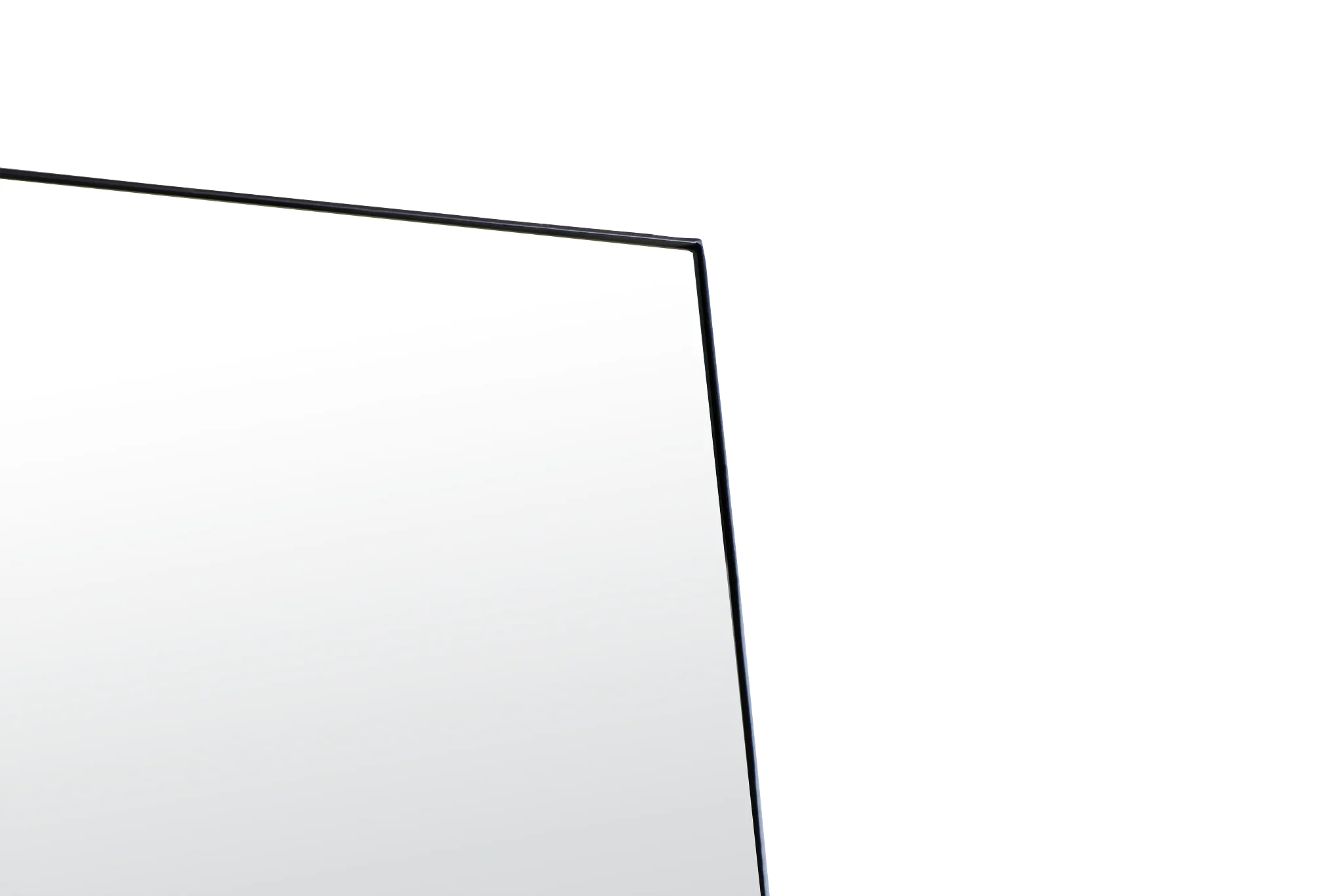 Kemi Black Metal Floor Mirror