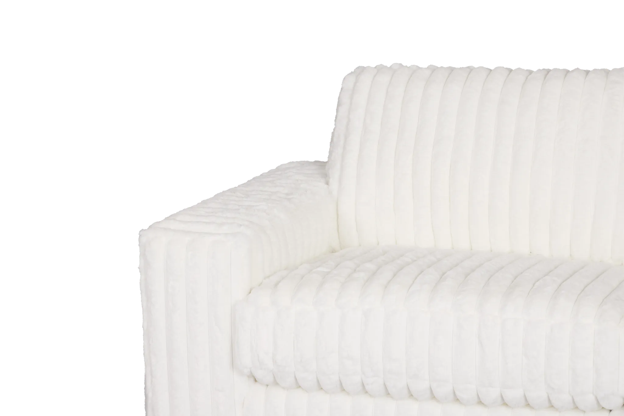 Teddy White Fabric Sofa