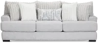 Kylie Light Gray Fabric Sofa