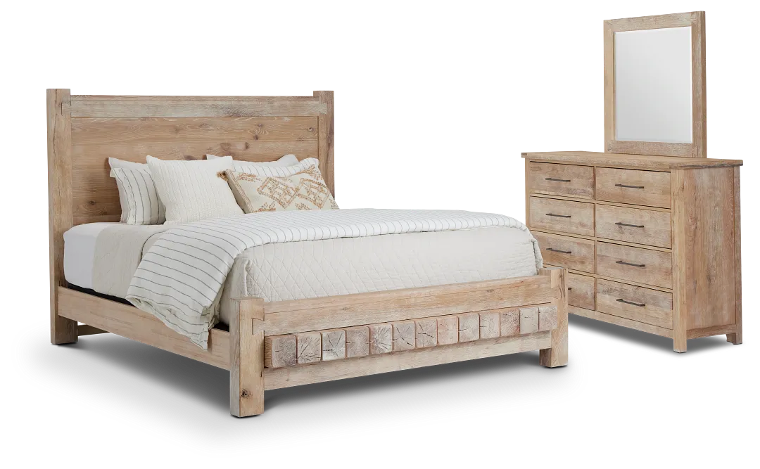 Salt Lake Light Tone Platform Bedroom