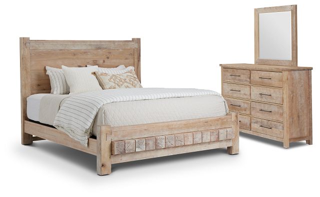 Salt Lake Light Tone Platform Bedroom