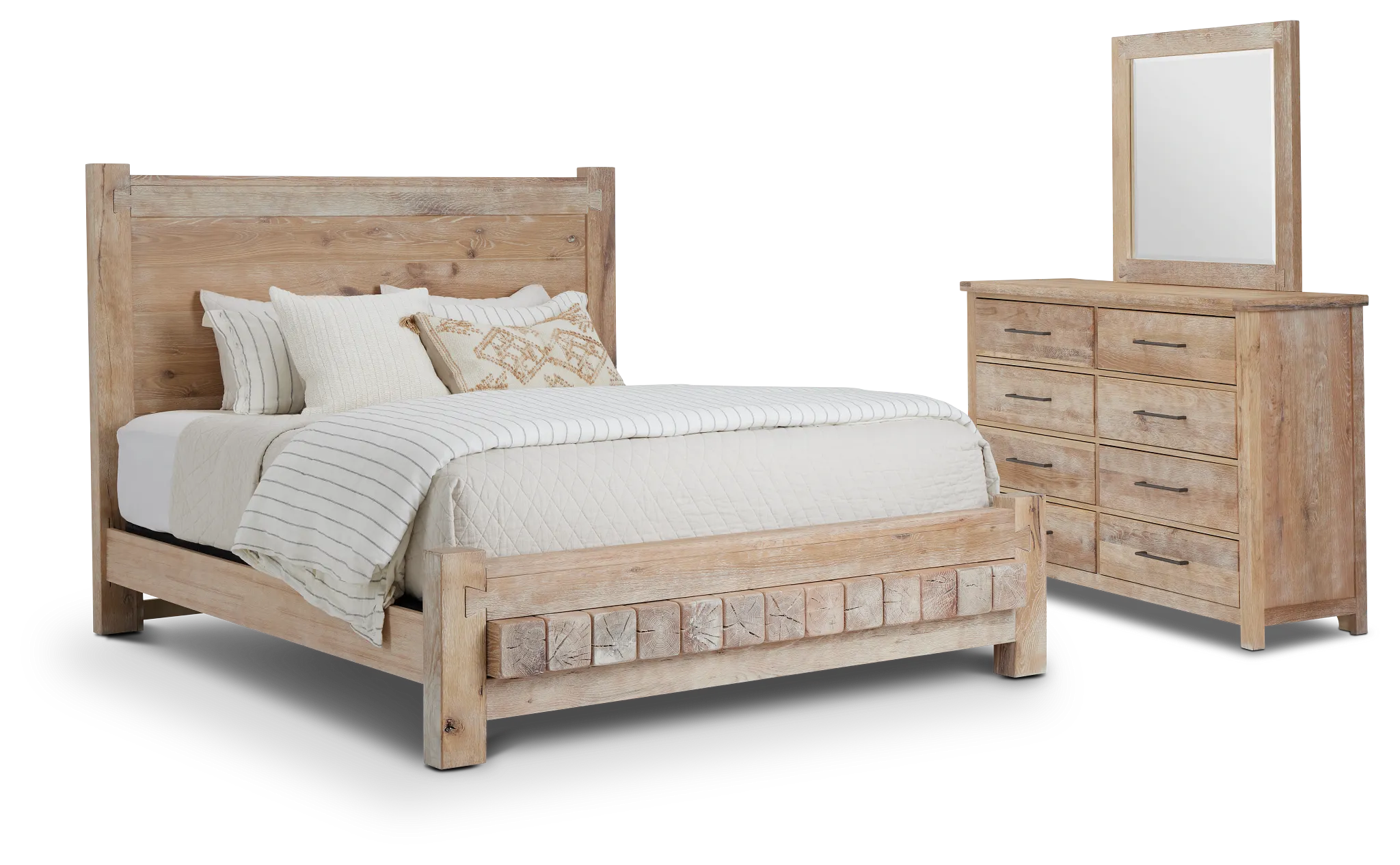 Salt Lake Light Tone Platform Bedroom