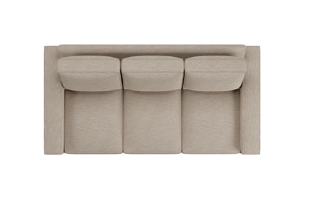 Edgewater Victory Taupe 84" Sofa W/ 3 Cushions