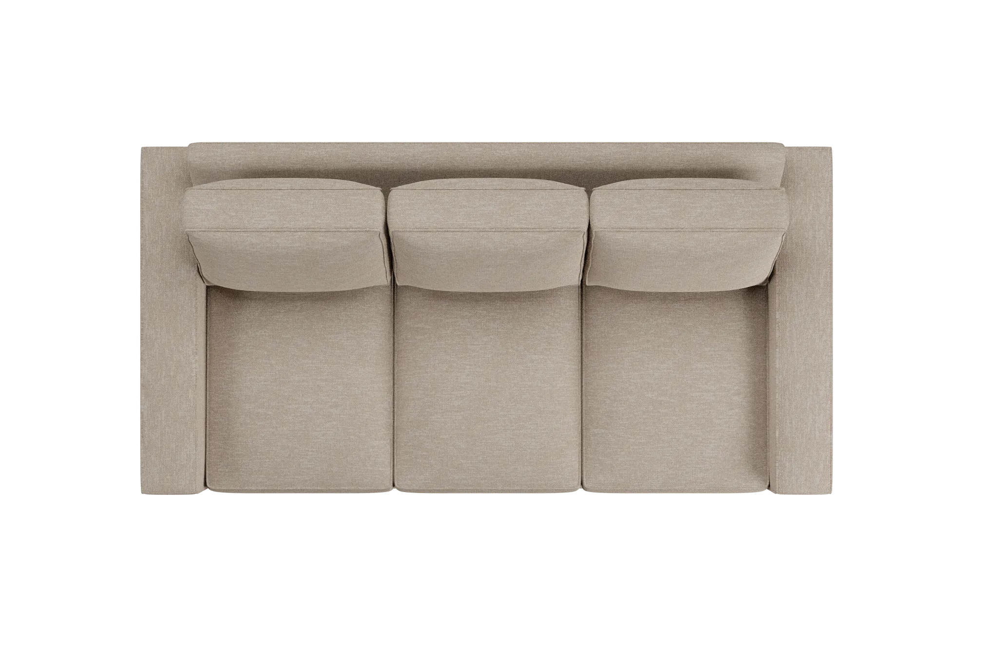 Edgewater Victory Taupe 84" Sofa W/ 3 Cushions
