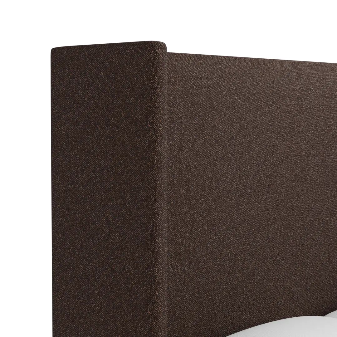 Captiva Elite Dark Brown 60" Upholstered Shelter Bed Captiva Elite Dark Brown 60" Upholstered Shelter Bed