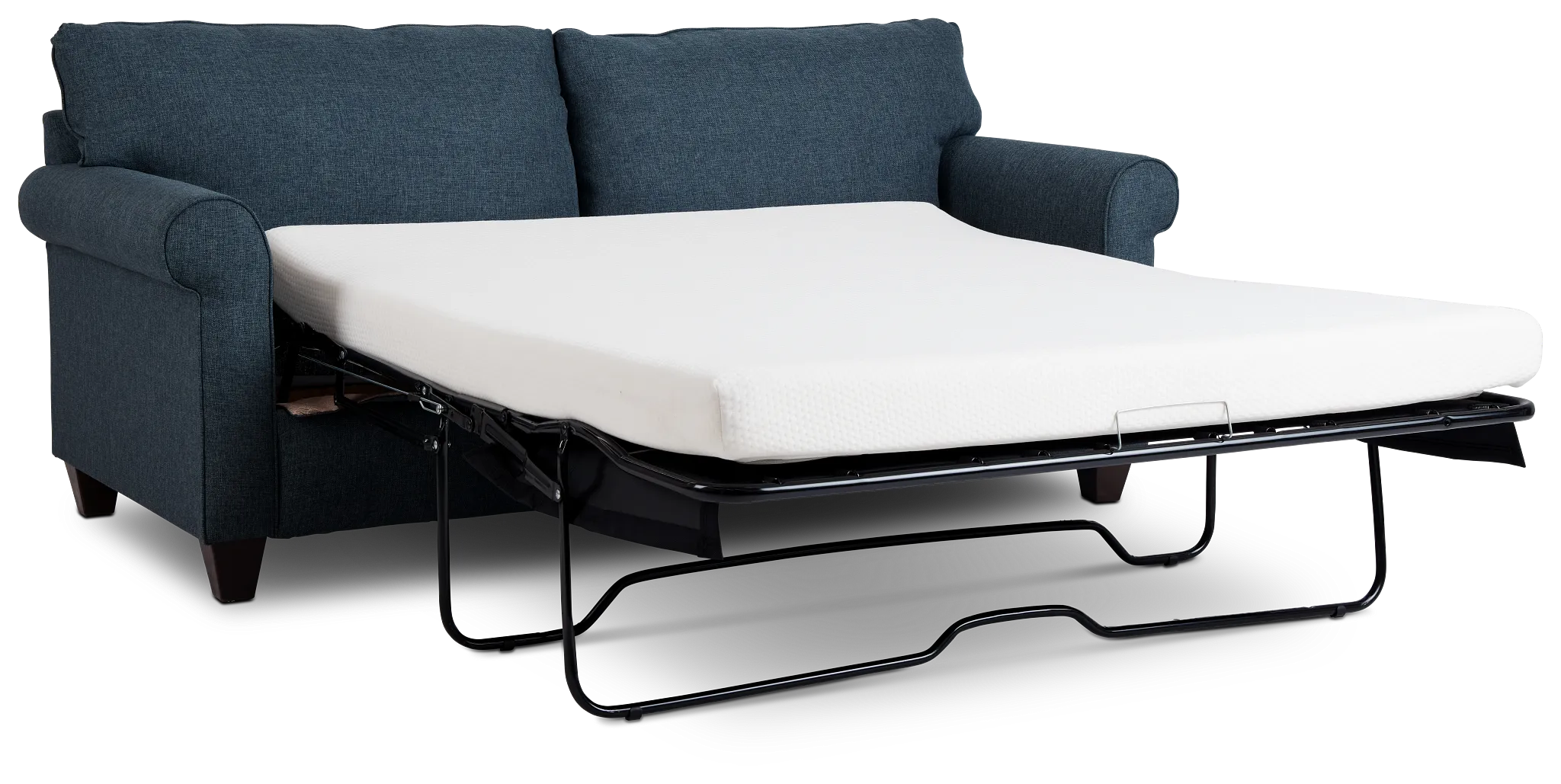 Cameron Blue Fabric Memory Foam Sleeper