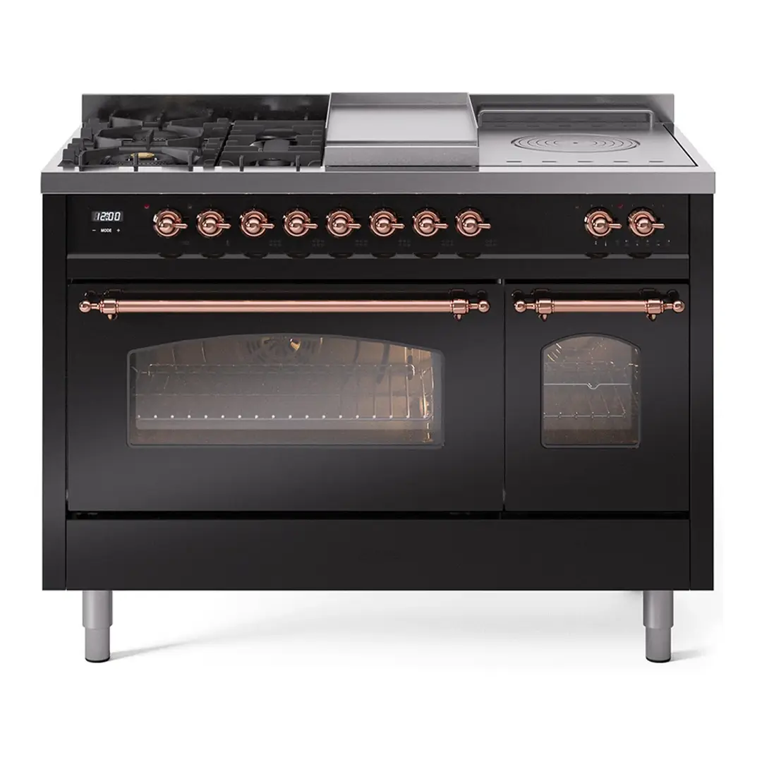 Ilve Nostalgie Ii Black 48" Dual Fuel Range Ilve Nostalgie Ii Black 48" Dual Fuel Range