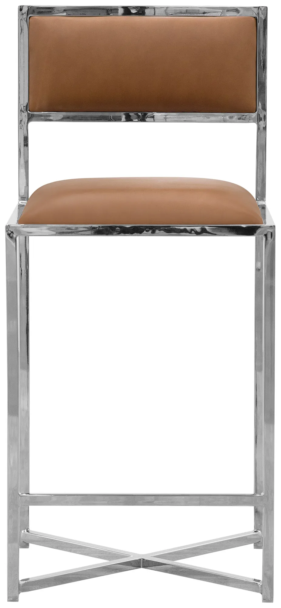 Amalfi Brown Stnl Steel 24" Barstool