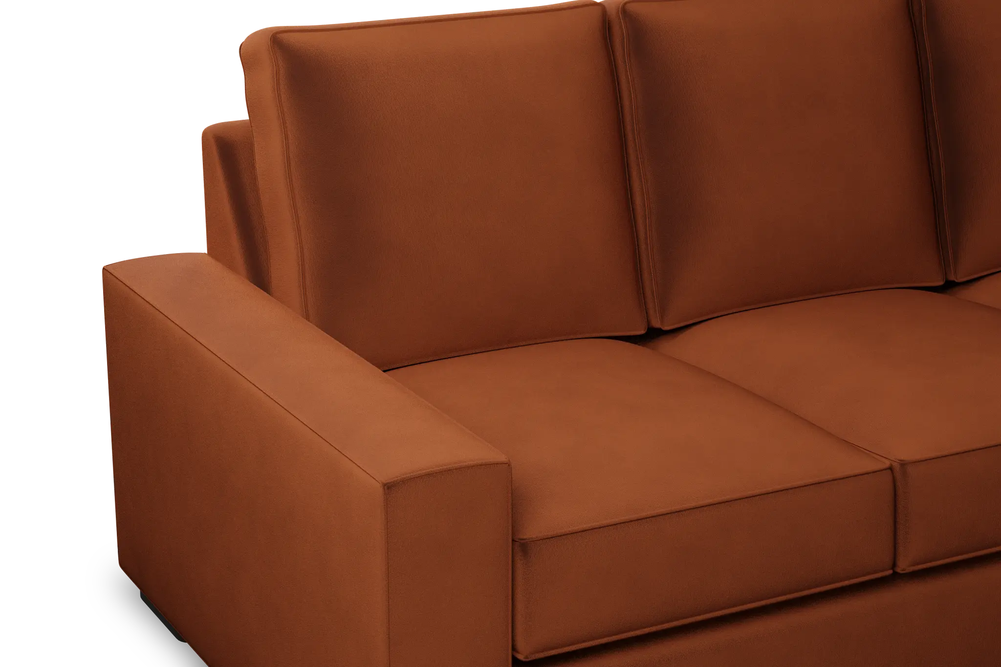 Edgewater Joya Orange 84" Sofa W/ 3 Cushions Edgewater Joya Orange 84" Sofa W/ 3 Cushions