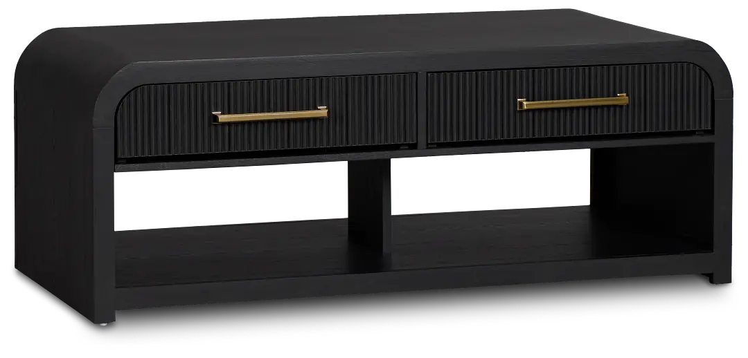 Lyndie Black Drawer Rectangular Coffee Table Lyndie Black Drawer Rectangular Coffee Table