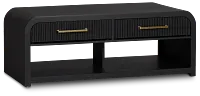 Lyndie Black Drawer Rectangular Coffee Table