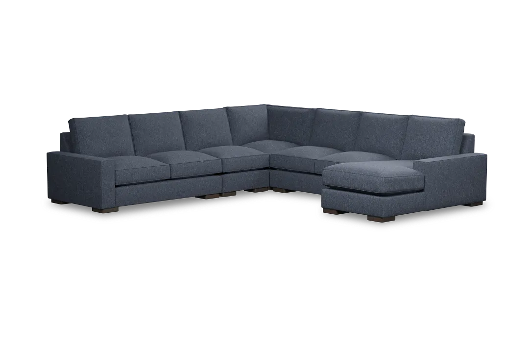 Edgewater Maguire Blue Large Right Chaise Sectional